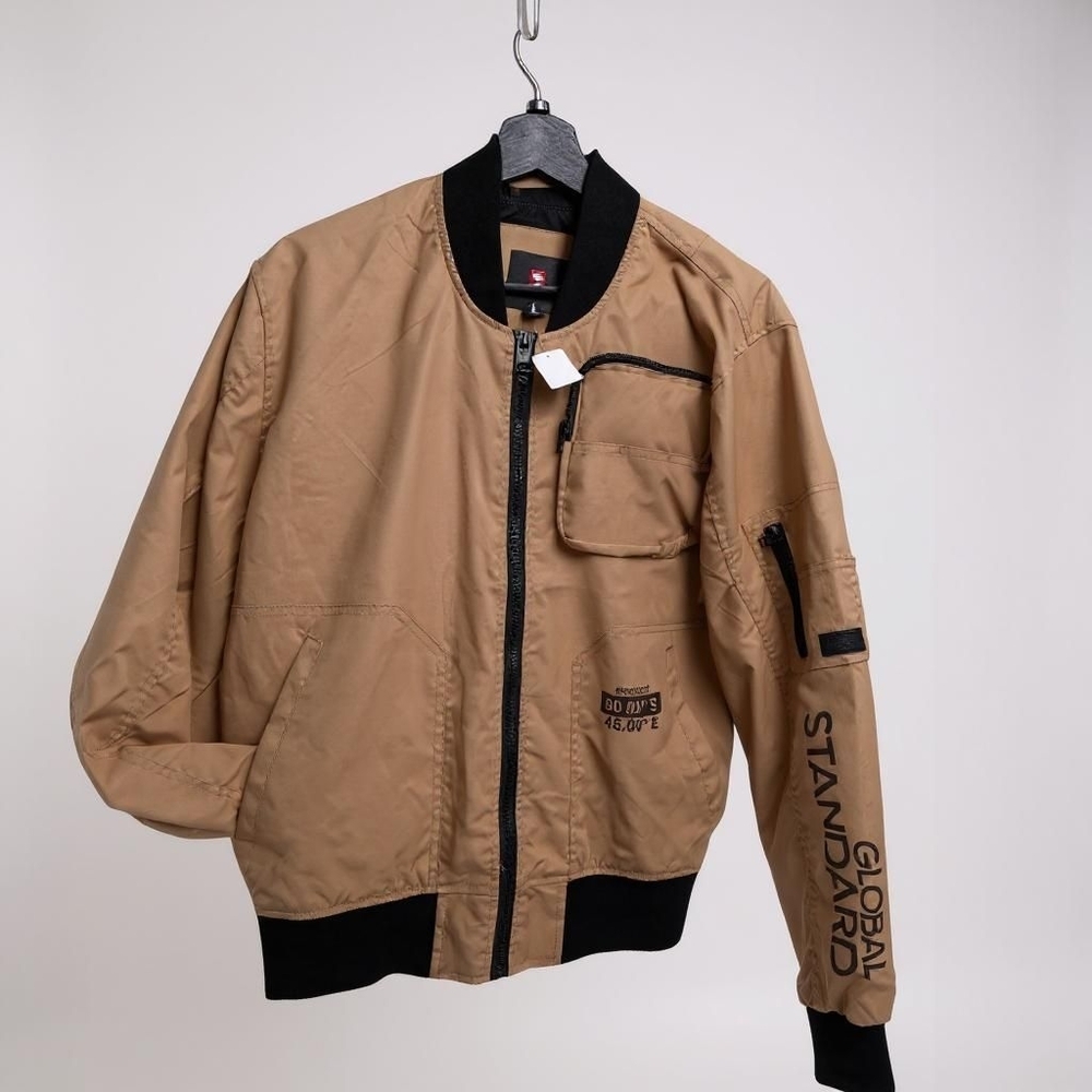 South Pole Tan and Black Windbreaker Jacket